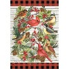 Briarwood Lane Winter Garden Flag 12x18 For Outdoor Winter Bird Wreath For Winter Garden Flag Flags For Outside - 3 of 4