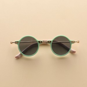 MyKids-Usa Kids Small Frame Design Vintage Style Metal Sunglasses - 1 of 4