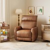 Power Recliner Chair, Upholstered Leather Swivel Rocker Glider Recliner Nursery Chair with USB Port, Ergonomic Designed Single Sofa Seat - 4 of 4