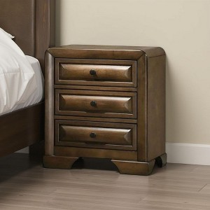Royal Hampton Nightstand with 3 Beveled Drawers - 1 of 4