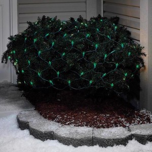 Celebrations LED Mini Green 100 ct Net Christmas Lights 6 ft. - 1 of 1