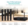 Supersonic® 4-Channel 2.4-GHz Wireless Microphone System with 4 Handheld Microphones and Receiver, SC-909 in Black - 4 of 4