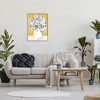 Stupell Industries Peony Sketch Bouquet Contrasted Distressed Yellow Framed Giclee Art - 3 of 4