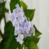 5FT Artificial Hydrangea Flower Tree Tall Fake Potted Plant with Lifelike Purple Blooms for Indoor/Outdoor Home, Office & Housewarming Gifts - 4 of 4