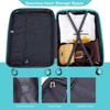 SEVOBAL Luggage Expandable Hardshell Suitcase Set with Double Spinner Wheels and TSA Lock for Travel, Blue, 19.88"*12.2"*29.72" - 4 of 4