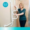 Stander Curve Grab Bar, Wall-mounted Safety Rail & Shower Bar for Seniors, White - 2 of 4