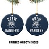 Drew University Rangers Logo Porcelain Scalloped Holiday Christmas Tree Ornament - 2 of 4