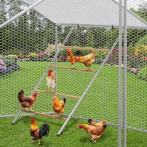 Chicken Perch for Coop, Chicken Roosting Bars with Swing and Ladder Design for Backyard Farm, Roosting Bars for Chickens in Coop, Easy Installation - 1 of 4