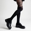 Anna-Kaci Women's Sheer Tights with Crisscross Lace-Up Detail and Opaque Lower Leg Design - 3 of 4
