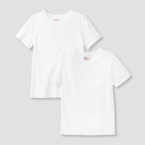 Kids' 2pk Adaptive Short Sleeve T-shirt - Cat & Jack™ White S : Target