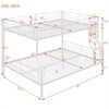 RISOKEYS Full XL Over Queen Bunk Bed - Heavy-Duty Metal Bunk Bed for Adults, Boys, Girls & Teens, Dormitory Use, Can be Divided into Two Beds, White - 4 of 4
