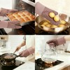 REGALWOVEN Silicone Thick Cotton Lining Heat Resistant Oven Mitts 12.8 x 7.5 Inch Set of 2 - 2 of 4