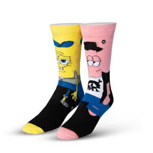 Odd Sox, Spongebob Hipsters, Funny Novelty Socks, Large - 1 of 4