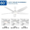 BestParts 60" Ceiling Fan with Integrated LED - 6 Speeds, 3 Color Temperatures, White - 3 of 4