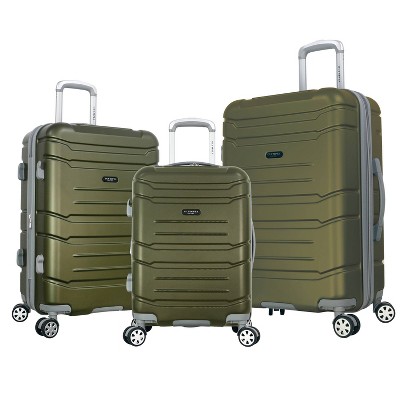 Olympia USA Denmark Plus 3pc Hardside Expandable Spinner Luggage Set