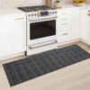 Machine Washable Hallway Runner Rug 2x6 Braided Print Entryway Rug Non-Slip Stain Resistant Area Rug for Laundry Bedside Modern Solid Kitchen Mat - 4 of 4
