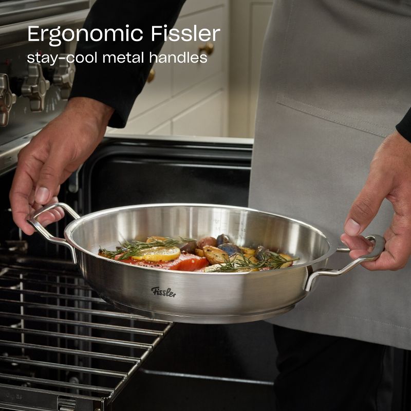 Fissler Original-Profi Collection Stainless Steel Serving Pan, with High Dome Lid, 6 of 9