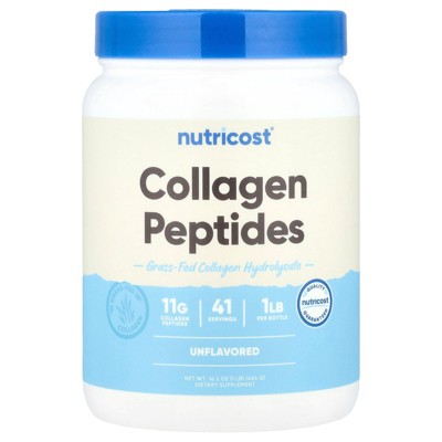 Nutricost Collagen Peptides, Unflavored, 16.2 oz (454 g)