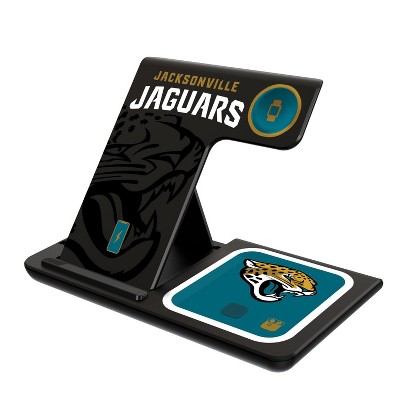 Keyscaper Jacksonville Jaguars Monocolor Tilt 15-Watt 3 in 1 Charging Station