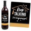 Big Dot of Happiness Psychology Grad - Psychologist Graduation Party Decorations for Women and Men - Wine Bottle Label Stickers - Set of 4 - 3 of 4