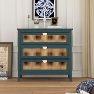 NicBex Wide 3-Drawer Dresser,Modern Dressers for Bedroom,Chest of Drawers for Living Room,Kids Room,Hallway,American Style - 1 of 4