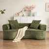 Modern Deep Seat Sofa with 2 Pillows, Upholstered Chaise Sofas for Small Living Room, Apartment or Lounge Area-Maison Boucle - 2 of 4