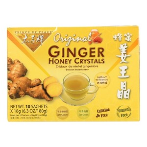 Prince Of Peace Ginger Honey Grey Crystals Tea - 1 Box/10 Bags - 1 of 4