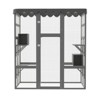 Bencmate Outdoor Cat House,Wooden Feral Cat Shelter Enclosure with 6 High Ledges,Gray, (61.6"*31.8"*70") - 3 of 4