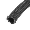 Unique Bargains 12AN Fuel Hose AN12 3/4" Universal Braided Nylon Stainless Steel CPE Oil Fuel Gas Line Hose Black - 4 of 4