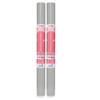 Con-Tact 2 Rolls 18"x20' Creative Covering Adhesive - Slate Gray