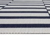 5'x7' Mod Directional Lines Outdoor Rug Black - Threshold™