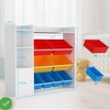 Toy Storage Organizer w/8 Toy Bins 43.5" Wide Toddler Bookcase Storage Cabinet - 2 of 4