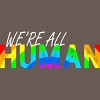 Adult Design By Humans We're All Human Rainbow Pride By JuTrading Racerback Tank Top - 2 of 2
