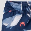 Carter's Just One You&#174 Toddler Boys&#39 Long Sleeve Whale Printed Rash Guard Swimsuit Sets - Orange/Navy Blue - 4 of 4
