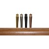 WE Games Tapered Easy Grip Cribbage Pegs w/ Velvet Pouch - Set of 12 (Brass, Chrome, Black, Copper) - 2 of 4