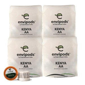 Fresh Roasted Coffee - Medium-Dark Roast Kenya AA Coffee - 48ct compostable envipods - 1 of 4