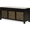 Griffin Storage Bench Black - ClickDecor: Upholstered Entryway Furniture, Shoe Organizer, Wood Frame - 4 of 4