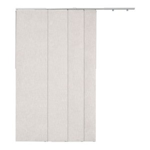 VEVOR Panel Track Blinds, Extendable Track from 45.8 in to 86 in W, Trimmable Panel Curtains Up to 96 in H, Vertical Blackout Panel Blinds, Light Gray - 1 of 4