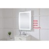 Elegant Decor Helios 36" x 27" Hardwired LED Bathroom Mirror with Touch Sensor - 3 of 4