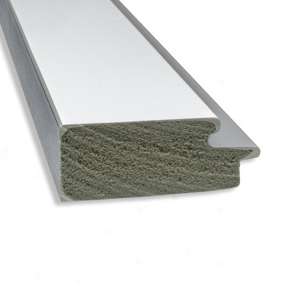 Eva White Gold Framed Natural Cork Bulletin Board