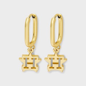 Bijoux Sport by Luv Aj MLB Gold Logo Huggie Earrings - 1 of 3