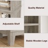 5 Tier Bookcase with Adjustable Shelves, 71" Tall Bookshelf w/ Wooden Legs, Farmhouse Bookcase for Living Room Office - 4 of 4
