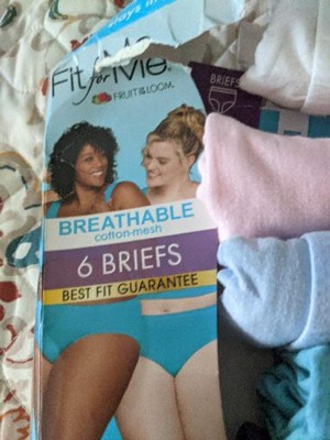 Fit For Me By Fruit Of The Loom Women's Plus 6pk Microfiber Classic Briefs  - Black/gray/beige : Target