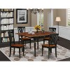 5-Piece Black and Cherry Finish Solid Wood Top-Dining Room Set -Seats 4 - 2 of 4