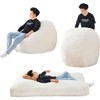 CAVINAS Large Convertible Bean Bag Chair Bed for Adults & Kids,Soft Bean Bag Couch,Accent Sofas for Living Room - 4 of 4
