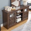 NicBex TV Stands for 65 inch TV,Farmhouse Entertainment Center with 2 Cabinets,TV Console for Bedroom, Living Room, Home,Brown - 4 of 4