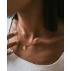 Molenia 14K Gold Plated Rose Pendant 925 Sterling Sliver Necklace for Women Cubic Zirconia Jewelry Mothers Day Christmas Birthday Gifts for Women Her - 4 of 4