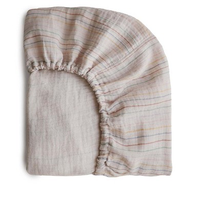 Mushie Mini Muslin Crib Sheet