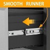 Metal Mobile Tool Storage Cabinet with Wheels – Heavy Duty 3-Drawer Rolling Tool Chest for Garage, Warehouse & Repair Shop - 4 of 4
