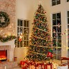 Vivatrees 9 Ft Prelit Artificial Christmas Tree With Warm White Lights , Metal Stand, Hinged Branches, Xmas Tree for Decor, Green - 2 of 4